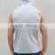 Fashion Design Mens Hooded T-Shirt Grey 100% Cotton Plain Sleeveless T Shirt Muscle Hoodie Tank Top