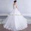 New fashioned V neck white wedding dress