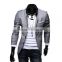 Mens Korean slim fit fashion blazer Suit Jacket black gray red size M to 2XL Male blazers Mens coat Wedding dress