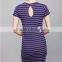 Striped Maternity Clothes Pregnant Women Dresses