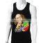BOB MARLEY cotton gym singlet,custom stringer singlet