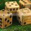 New giant wooden custom yard dice set DIA9cm for outdoor game