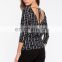 latest new model woman geometric blouse wholesale alibaba