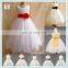 Children Party White Gown Tulle Hot Pink Flower Girl Dresses HPC-3120