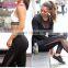 Custom Logo 87%Nylon 13% Pandex Wholesale Sports Apparel Fitness Leggings Yoga Gym Capri Tights