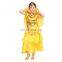 BestDance belly dance costume for kids Top 3 Layers Skirt Hip Scarf Veil Scarf