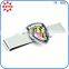 Mens accessories silver tie clip with chain