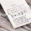 Custom Printing 100% Cotton Washing Label