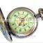 Western Classical Mechanical Gemstone Pocket Necklace Watch