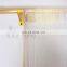 Beaded gold metal living room string curtain fabric