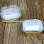 mini color coated colorful food packaging aluminium foil box with plastic lid from China manufacture