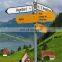 Customized outdoor corten steel metal house number signs road signs