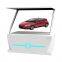 55 inch 180 degree 3d pyramid holographic display 3d showcase