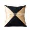 High quality PU faux leather black pillow case cushion covers wholesale