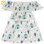 Summer Pink Flower Girls A-Line Waist And Just-Above-The-Knee Design Kids Posh Girls Dresses.