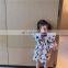 Girls color love full-print flying dress princess dress