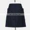 TWOTWINSTYLE Elegant Asymmetrical Patchwork Skirt For Women High Waist Button Pocket