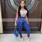 Wholesale 2 Piece Cut Out Lace Detachable Sport Tracksuit Set for Women