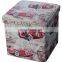 Customized Fashionable Living Room Furniture Classic Car Foldable  Storage Ottoman Sofa Stool Boxes