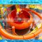 Orange Big Space Bowl Water Playground Equipment Funny Theme Park