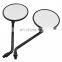 Adjustable Oversized 4 inch Black motorcycle Round side Rearview Mirror For KTM Honda Kawasaki Suzuki BMW TRIUMPH