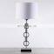 Popular design metal material black shade creative modern table lamp luxury for hotel home