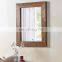 wall mounted walnut bathroom mirror