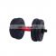 Gym equipment fixed round dumbbells wholesale PVC Steel pipe adjustable dumbbell set