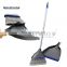 Masthome high quality teeth moulded steel angle broom and dustpan set for indoor cleaning
