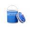 11L 12L New Thickening Portable Folding Bucket Outdoor Camping Car Storage Container Wash Car Mop Fishing Bucket Cleaning Tools