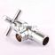Two-way Ninety degree cold water copper angle valves for bathroom