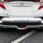 For Toyota CHR C-HR 2017-2019 Rear Bumper Diffuser Bumpers Lip Protector Guard skid plate ABS Chrome finish