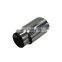 Universal Stainless Steel Single Oval Outlet Auto Racing Rear Car Exhaust Tail Pipes Muffler for Audi Bmw Toyota