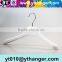 YY0445 white rubber coated plastic hanger for brand shops rubber clothes hanger