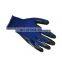 Wholesale high quality 13G polyester black work gloves with nitrile coating