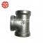 excellent material galvanized malleable iron pipe fitting tee for pipes