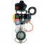 DKV EPDM seals pneumatic actuator steam control valve ss304 solenoid FRL positioner Pneumatic Butterfly Valve