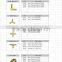 Brass inverted flare male and female adapter