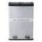 13.6 gallon stainless steel kitchen satin finish sorting bin