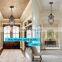 Retro industrial style single lights Pear shape dining chandelier luxury k9 crystal pendant light