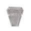 Creative Modern Handmade Home Wedding Decoration Tabletop Square Flower Clear Mosaic Glass Crystal Incense Burner Large Vase