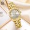 SHENGKE High Quality Gold Plated Watch SK Luxury Woman Watches Diamond Iced Out stainless steel Band Quartz Watch For Woman