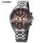 SINOBI Classic Man Watch S9696G Masculine Wristwatch Male Luminous Hands Watch Small Three Dial Watches