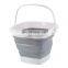 collapsible storage plastic foldable home folding colapsable laundry storage bathroom basket with handle