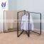 Mobile black garment rack low indoor clothes rail airer