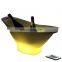 KTV pub bar nightclub illuminated rechargeable plastic led light up ice bottle bucket champagne wine coolers speaker