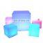 hot sale product LED plastic cube with RGB lighting 16 Color Change Led Light Up Cube table chairs Furniture Outdoor 40CM