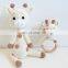 Cuties Knitted Amigurumi Crochet Giraffe Doll Set Baby Gift Wooden Teether Ring Kid's Toy Vietnam Supplier Cheap Wholesale