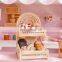 Hot Selling Deluxe Rainbow Rattan Cake stand Basket Handwoven Basket for Breakfast Wholesale