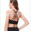 Wholesale Sexy Beauty Back Thin Straps Anti-Bacterial Sports Gym Yoga Bra Women Workout Active Fitness Outdoor Exercise Wear